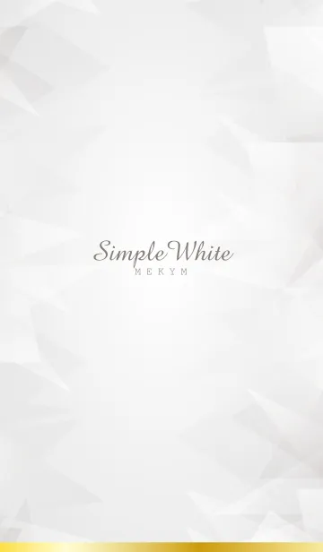 [LINE着せ替え] Simple White - MEKYM- 5の画像1
