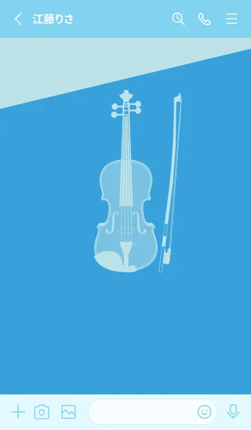 [LINE着せ替え] Violin CLR 露草の画像2