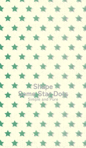 [LINE着せ替え] 星のドッドきせかえ フォレストグリーンの画像1