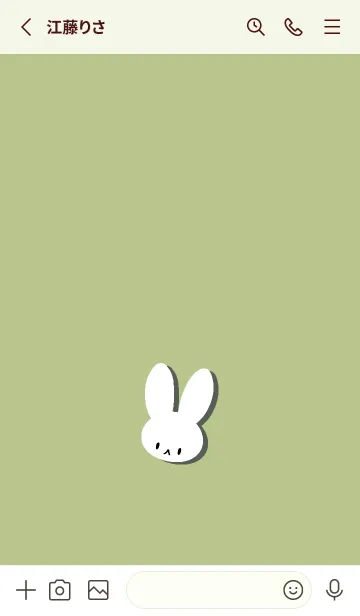 [LINE着せ替え] ホワイト ラビット 148の画像2