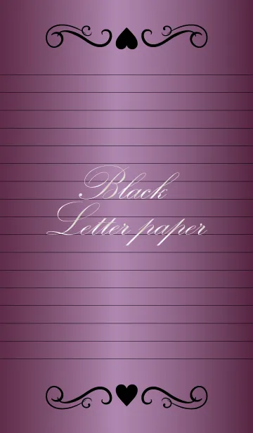[LINE着せ替え] Black Letter paper *GLOSSYOPURPLE 3*の画像1