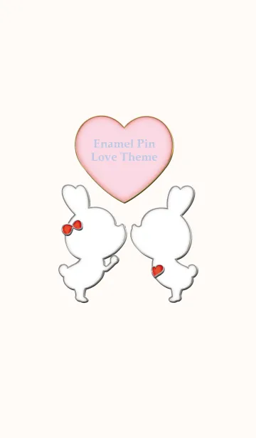 [LINE着せ替え] Enamel Pin LOVE Pair 50の画像1