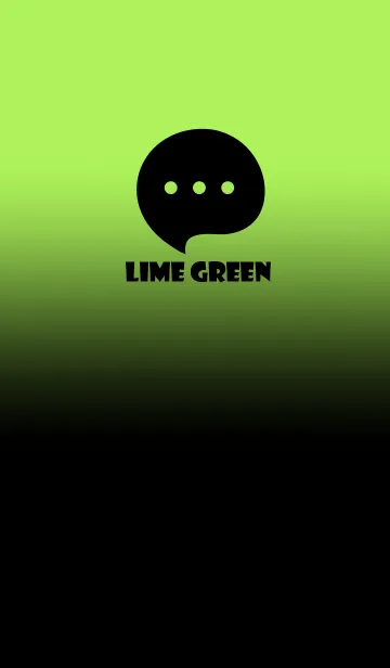 [LINE着せ替え] Black & Lime Green Theme V4 (JP)の画像1