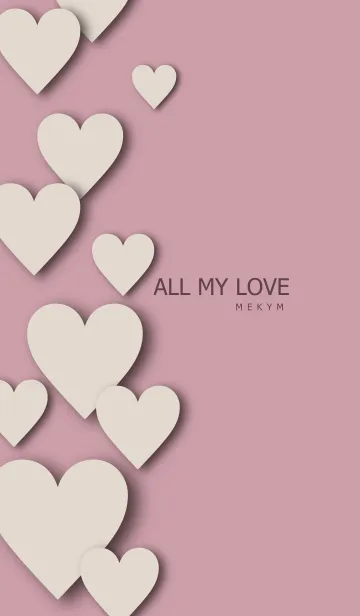 [LINE着せ替え] ALL MY LOVE DUSKYBROWN HEART - MEKYM 13の画像1