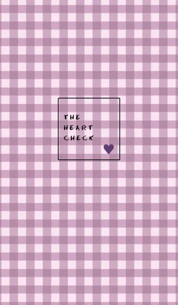 [LINE着せ替え] ザ ハート チェック .61の画像1