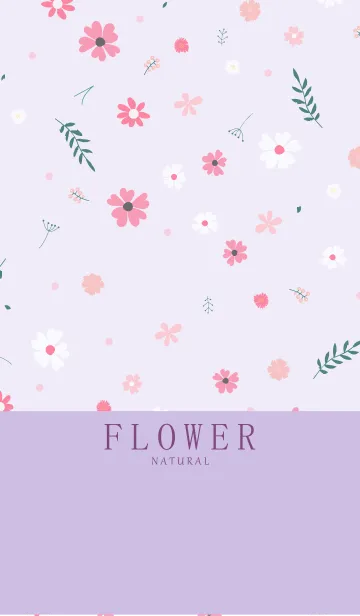 [LINE着せ替え] FLOWER PURPLE -NATURAL- 5の画像1