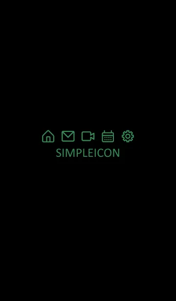 [LINE着せ替え] SIMPLE ICON -BLACK- 65の画像1