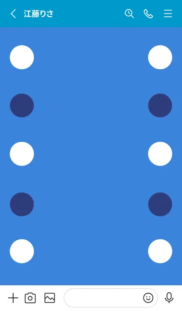 [LINE着せ替え] シンプルドット -27の画像2