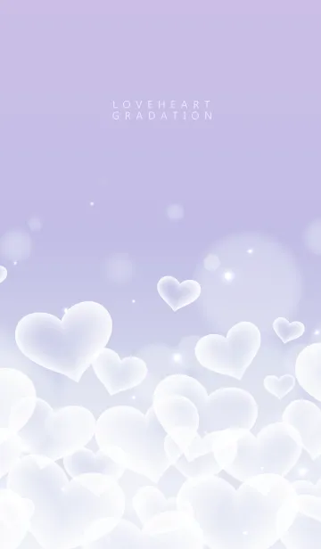 [LINE着せ替え] LOVE HEART GRADATION Purple&Pink 2の画像1