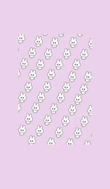 [LINE着せ替え] 量産うさぎ_紫の画像1