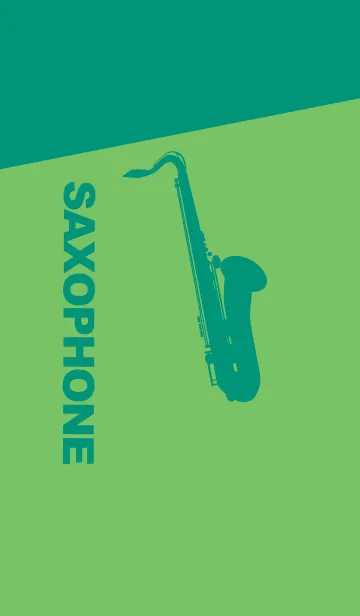 [LINE着せ替え] Saxophone CLR ディープピーグリーンの画像1