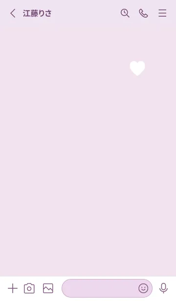 [LINE着せ替え] Simple Heart pinkpurple13_1の画像2