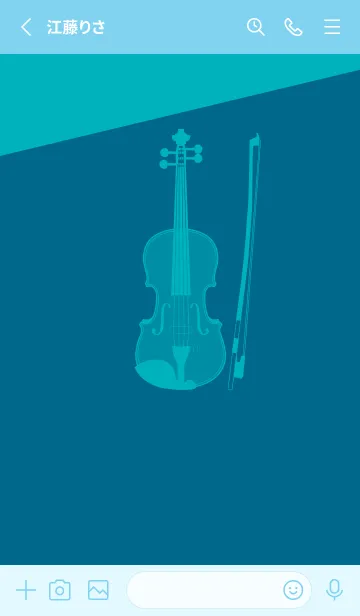 [LINE着せ替え] Violin CLR 鴨の羽色の画像2