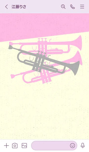 [LINE着せ替え] Trumpet CLR シルバーグレイの画像2