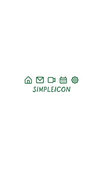 [LINE着せ替え] SIMPLE ICON -WHITE- 65の画像1