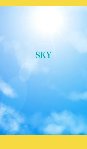 [LINE着せ替え] 空と太陽 黄色の画像1