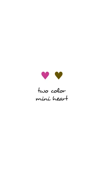 [LINE着せ替え] two color mini heart 281の画像1