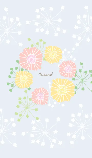 [LINE着せ替え] 花と可愛い葉17の画像1