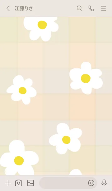 [LINE着せ替え] 白い花 おしゃれの画像2