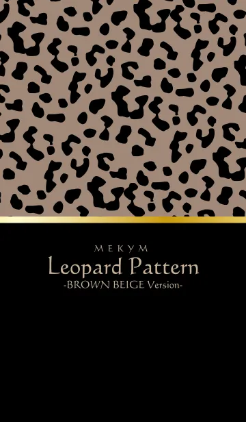 Leopard Pattern - BROWN BEIGE 16の着せ替えメイン画像