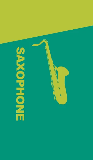 [LINE着せ替え] Saxophone CLR ターコイズグリーンの画像1