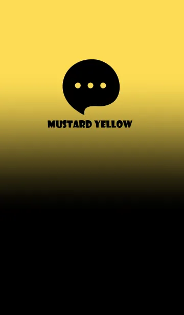 [LINE着せ替え] Black & Mustard Yellow Theme V4 (JP)の画像1