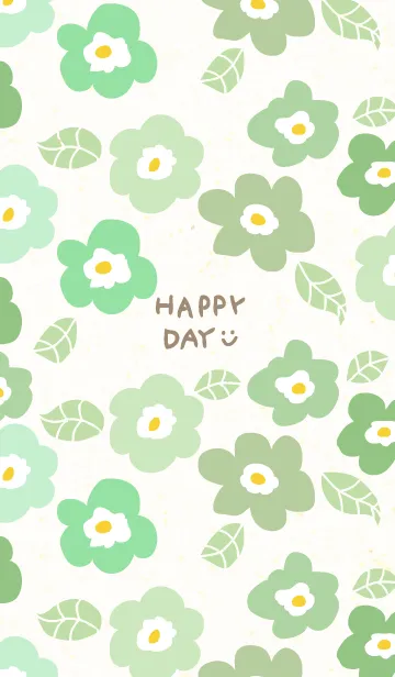 [LINE着せ替え] かわいい花と葉っぱ30の画像1