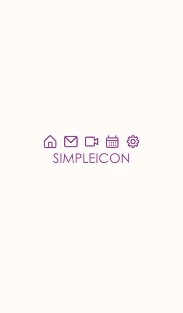[LINE着せ替え] SIMPLE ICON -PINK BEIGE- 65の画像1