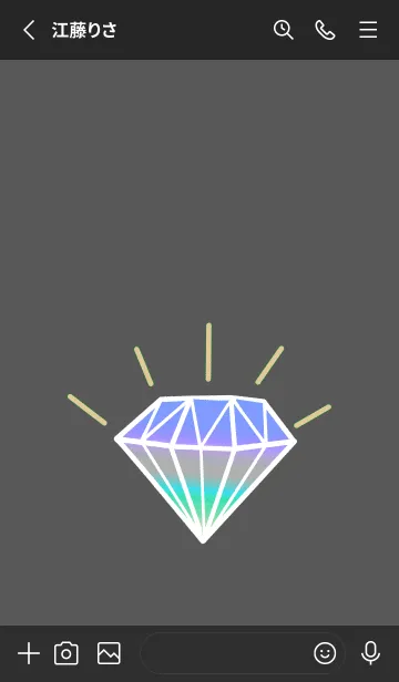 [LINE着せ替え] グラデーション ダイヤモンド .41の画像2