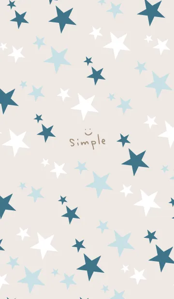 [LINE着せ替え] 3色の星7の画像1