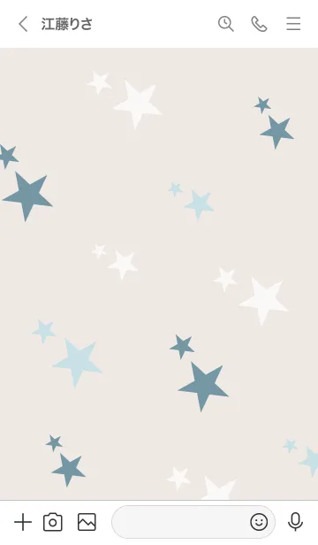 [LINE着せ替え] 3色の星7の画像2