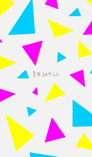 [LINE着せ替え] 3色三角11の画像1