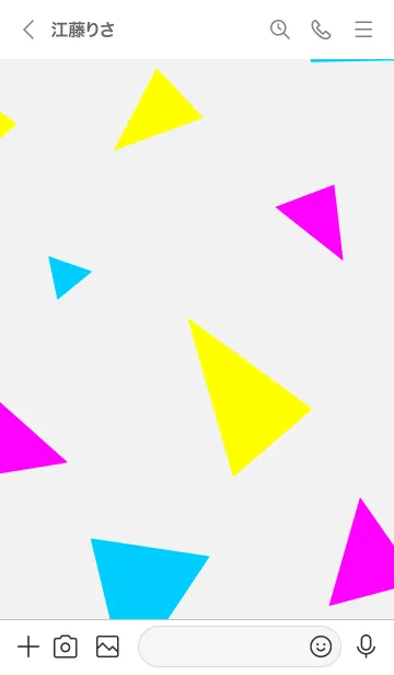 [LINE着せ替え] 3色三角11の画像2