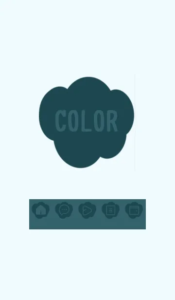 [LINE着せ替え] blue color U28の画像1