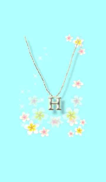 イニシャルH（プルメリア）の着せ替えメイン画像
