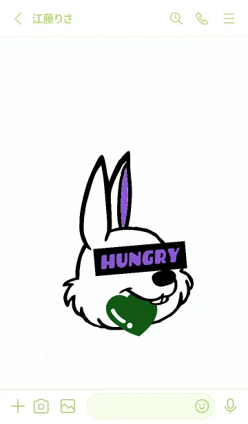 [LINE着せ替え] ハングリーラビット 359の画像2