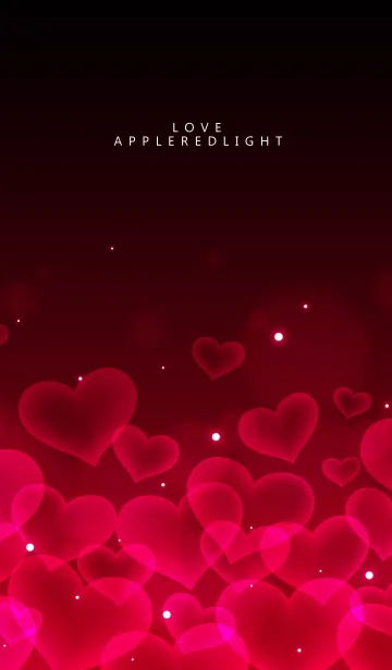 [LINE着せ替え] APPLE RED HEARTの画像1