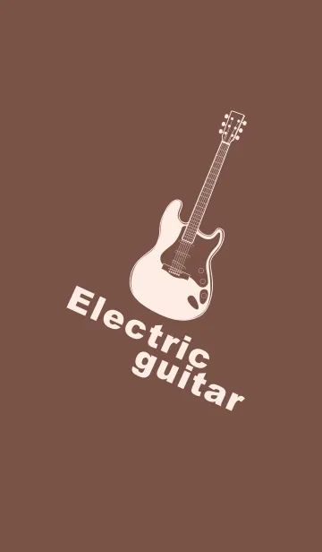 [LINE着せ替え] ELECTRIC GUITAR CLR コーヒーブラウンの画像1