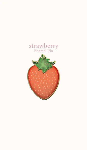 [LINE着せ替え] strawberry Enamel Pin 2の画像1