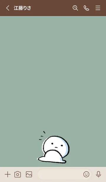 [LINE着せ替え] カーキ : まる 3の画像2