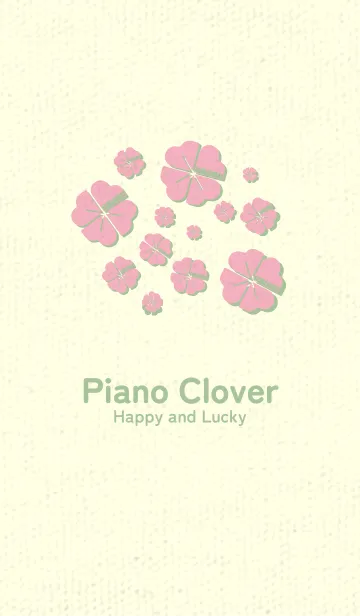 [LINE着せ替え] Piano clover 鴇色の画像1