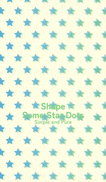 [LINE着せ替え] 星のドッドきせかえ 露草の画像1