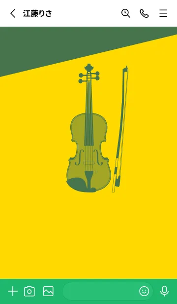 [LINE着せ替え] Violin CLR タンポポ色の画像2