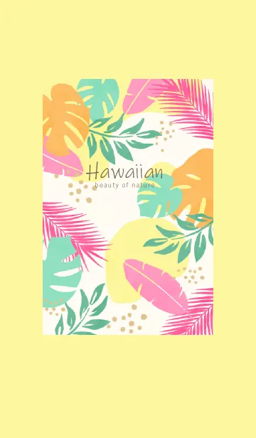 [LINE着せ替え] Hawaiian Nature Pink2の画像1