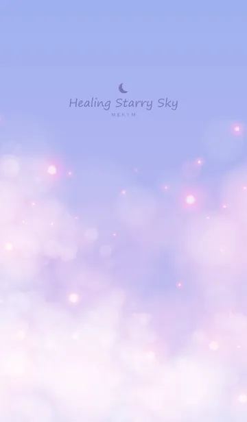 [LINE着せ替え] Healing starry sky Blue&Purple 2の画像1