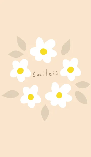 [LINE着せ替え] 白い花の輪15の画像1