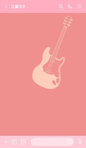 [LINE着せ替え] ELECTRIC GUITAR CLR 薄紅の画像2