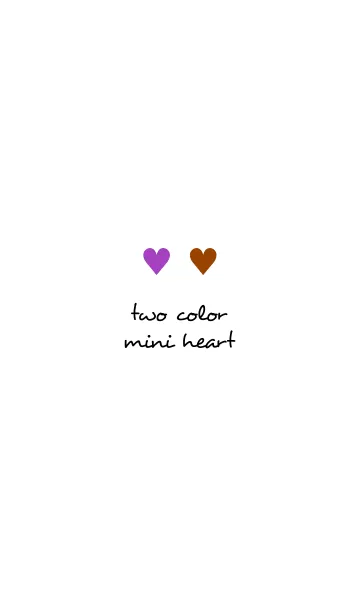 [LINE着せ替え] two color mini heart 280の画像1