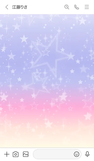 [LINE着せ替え] 星 グラデーション2の画像2