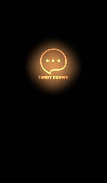 [LINE着せ替え] Sandy Brown Neon Theme V4 (JP)の画像1